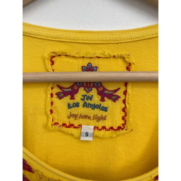 Johnny Was Floral Geometric Aztec Boho Southwest Embroidered Tunic Tee - Small - Picture 5 of 8